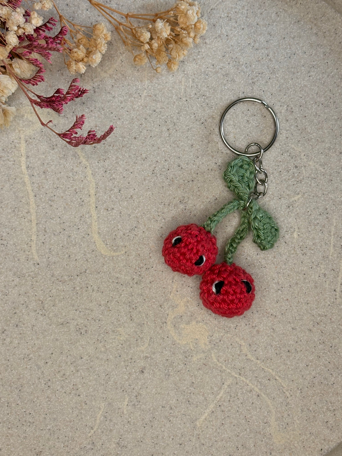 Porte clé cerise