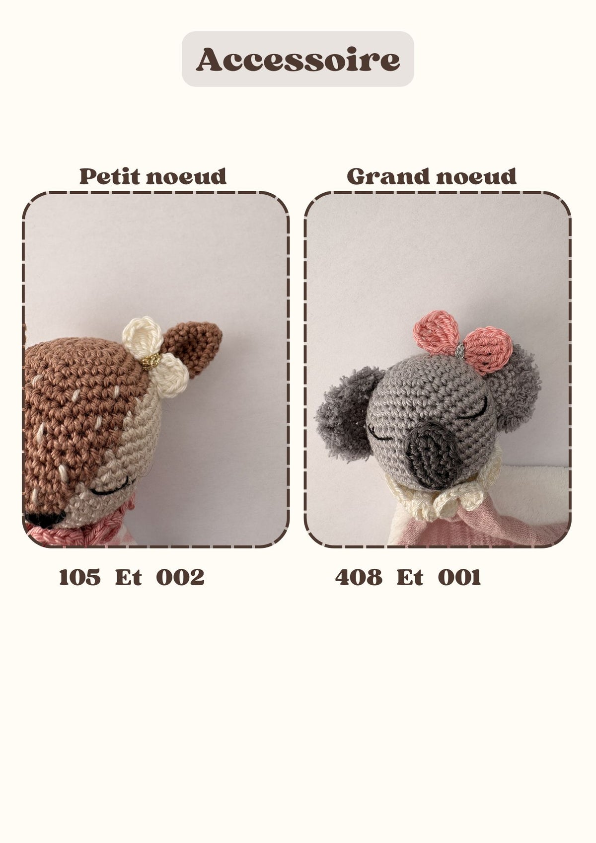 Doudou biche crochet