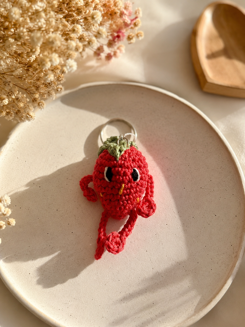 Porte clé fraise