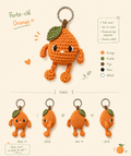 Porte clé orange