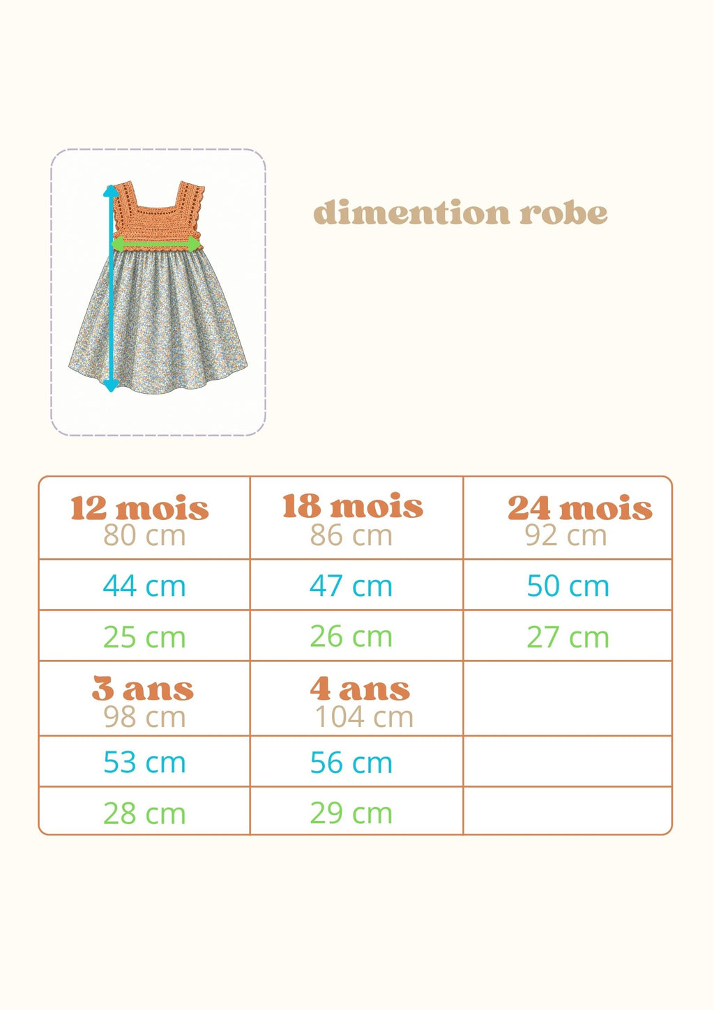 Robe crochet modèle Luna