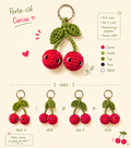 Porte clé cerise