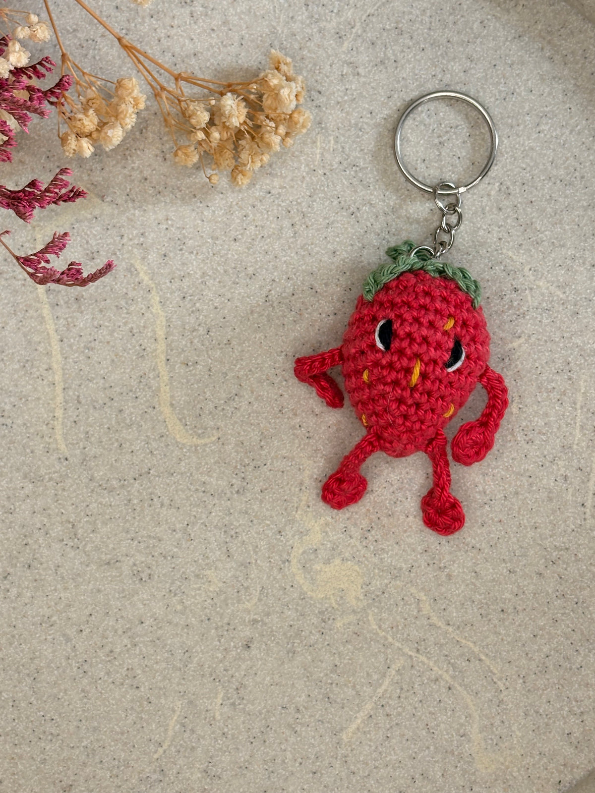 Porte clé fraise